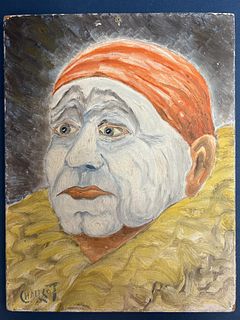 French Clown Painting