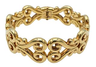 14K Gold Bangle Bracelet, 17.5 grams.