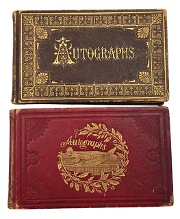 Two Autograph Albums, 1870's Chappaqua NY and Ohio.