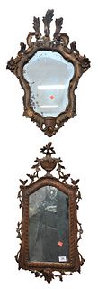 Two Continental Mirrors, 19th C, 31" x 16" and 30" x 19"