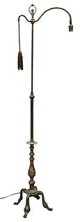 Cassidy Bronze Floor Lamp, having pull switch, height 62 inches.