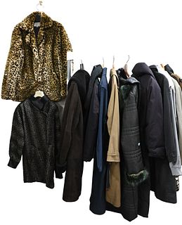 12 Piece Clothing Lot, to include men's and women's jackets.