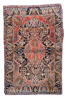 Fine Antique Kashan Rug, 4’8” x 6’11”