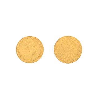 1896 German 20 Mark Gold Coin