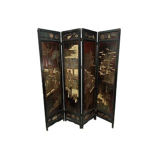Chinese Carvd Wood Screen