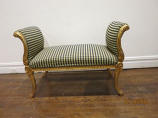 LXV Styled Gilded Window Bench