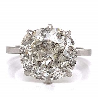 Platinum EGL Certified 7.34 Ct. Diamond Ring