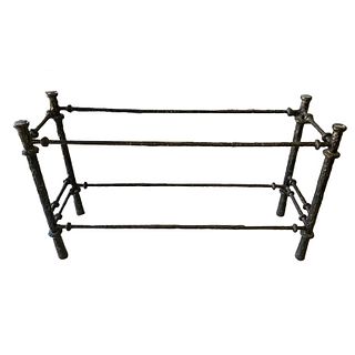 After Diego Giacometti Bronze Console Table