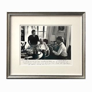Lucien Clergue Picasso "Morgins" 1968 Signed Photo
