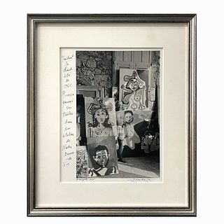 Lucien Clergue Picasso "Morgins" 1965 Signed Photo