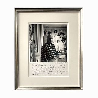 Lucien Clergue Picasso "Cannes" 1955 Signed Photo