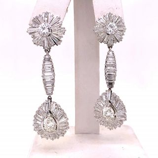 12.86 Ct. Diamond Chandelier Earrings