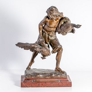 Gyula Jankovits Beaux Art "Flight" Bronze Sculptur