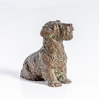 Marguerite Louisa Kirmse (1885 - 1954) Bronze Dog