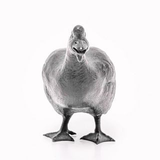 Vintage Chinese Bronze Goose Cabinet Sculpture