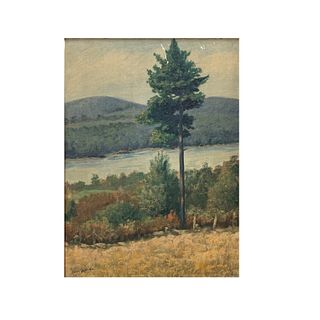 Louis Saphier (DUTCH 1875-1954) Landscape Oil/Boar