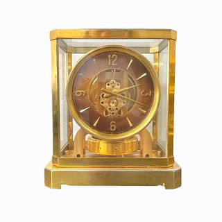 Jaeger LeCoultre Atmos Gilt Brass Mantle Clock