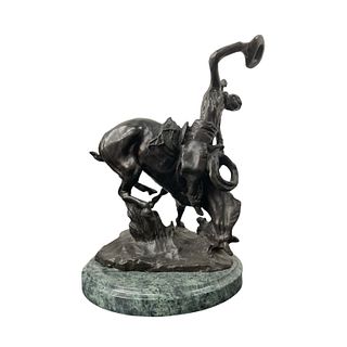 After CM Russell (USA 1864-1926) Horse Bronze