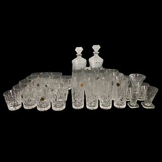 45pc Capri Italy & Art Deco Glass Glassware Items