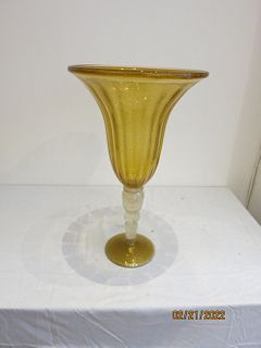 Venetian Glass Trumpet Vase