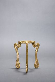 Ming Yongle: A Gilt Bronze Court Imperial Official Hat Holder