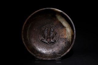 Song Dynasty: A Carved Jade Round Plate