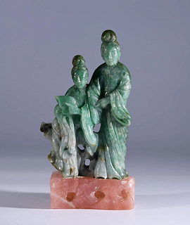 Qing Dynasty: A Jadeite Jade Ornament