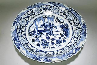 An Estate Chinese Blue and White Massive Battle-field