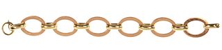 14k Bi-Color Gold Link Bracelet