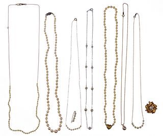 Gold and Pearl Jewelry Assortment