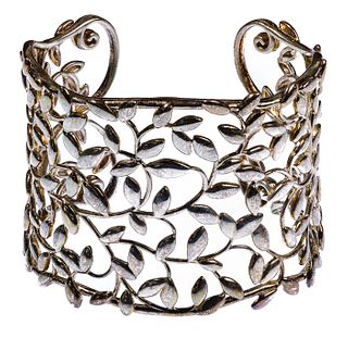 Paloma Picasso for Tiffany & Co. Sterling Silver Olive Leaf Cuff Bracelet