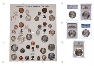 US Graded $1 and Canadian Coin Assortment