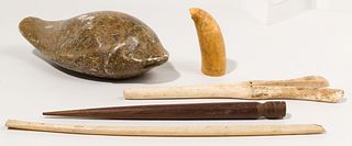 Inuit Scrimshaw and Artifact Assortment