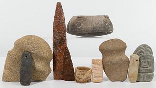 Pre-Columbian Style Stone Artifact Assortment
