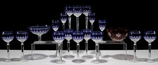 Waterford Crystal 'Claredon Cobalt' Stemware Collection