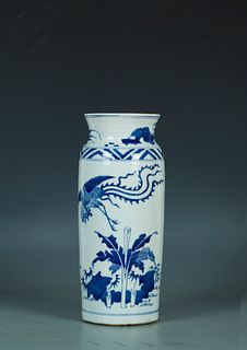 A blue and white Porcelain Vase