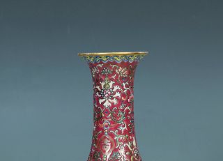 Qing Jiaqing: A Fencai Porcelain Vase