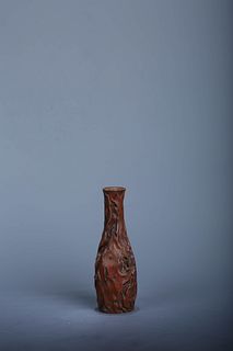Carved Burlwood Vase