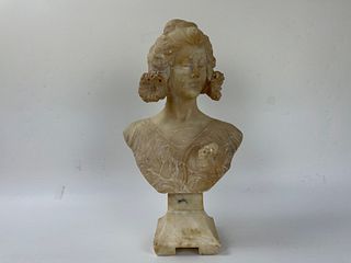 Western Nice Girl Marble Sculpture
