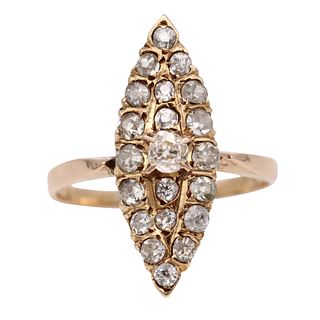 Edwardian Ring in 18k gold with Diamonds