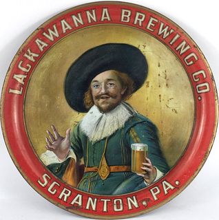 1896 Lackawanna Brewing Co. 13 inch Serving Tray Scranton, Pennsylvania