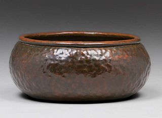 Early Unsigned Dirk van Erp "Warty" Bowl c1909