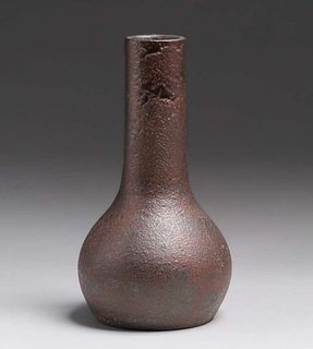 Merrimac Pottery Volcanic Purple Iridescent Vase 1897-1908