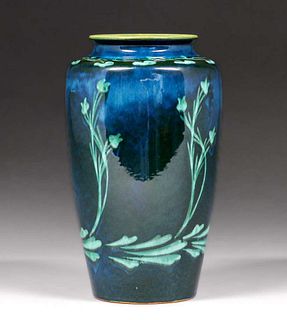 Arts & Crafts Studio Decorated Vase c1910
