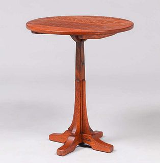Rare L&JG Stickley Tilt-Top Table c1912-1915