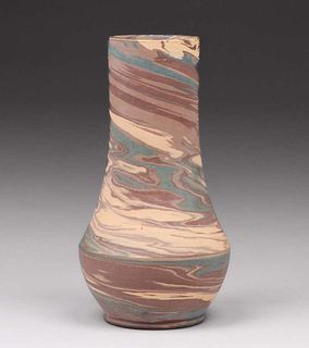 Niloak Pottery "Mission Swirl" 9.25"h Vase c1920s