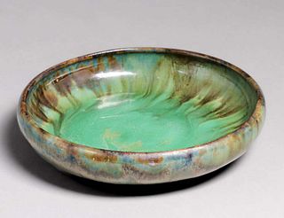Fulper Pottery Green Flame Bowl c1910s