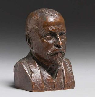 Anders J. Bundgaard (1864 - 1937) Bronze Sculpture of Lenin 1914
