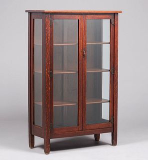 Stickley Brothers Two-Door China Cabinet c1910