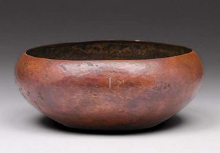 Kalo - Chicago Hammered Copper Bowl c1910s